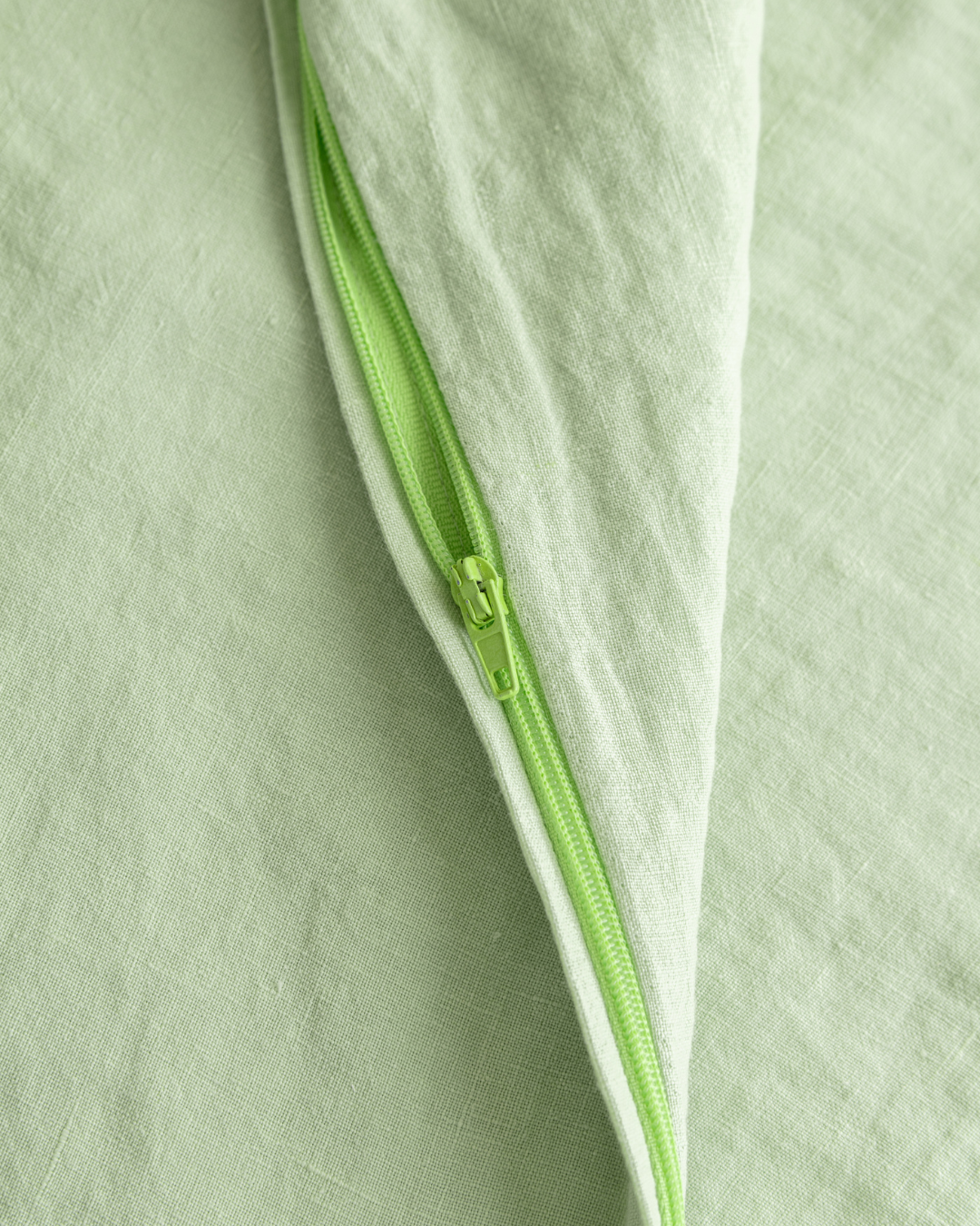 Flax Linen Duvet Cover - Mint