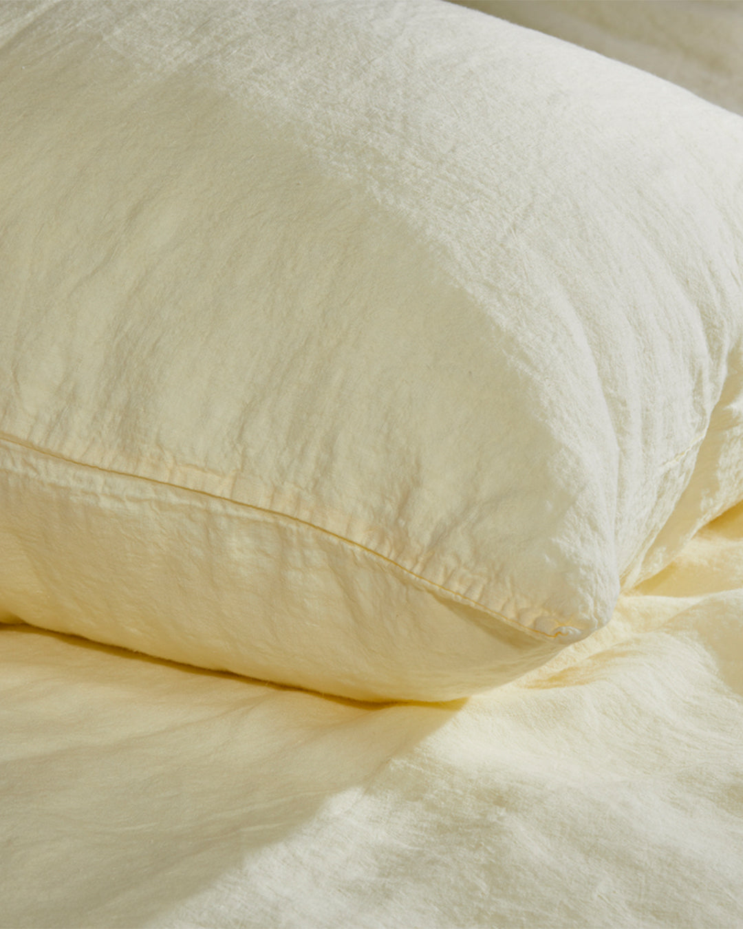 Flax Linen Pillowcase - Butter (set of 2)