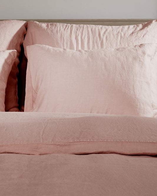 Flax Linen Pillowcase - Blush (set of 2)