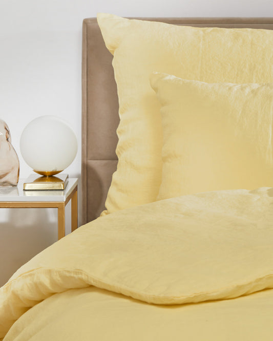 Flax Linen Pillowcase - Sunshine (set of 2)