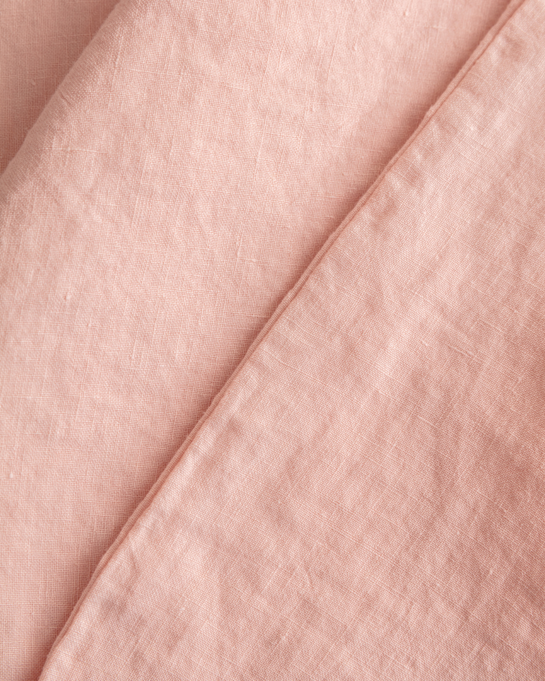 Flax Linen Duvet Cover - Blush