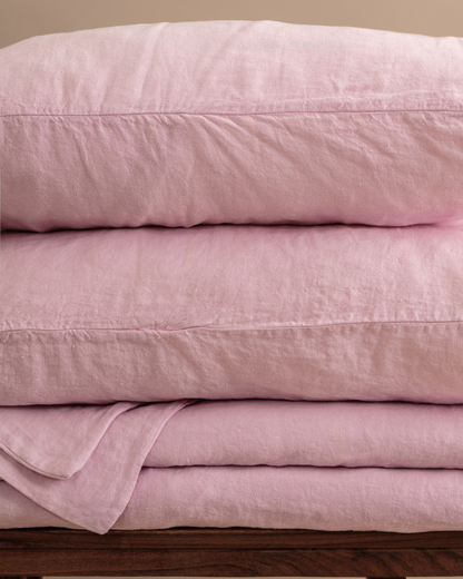 Lniana poszewka na poduszkę – Lilac (zestaw 2 szt.)