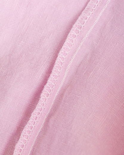 Lniane prześcieradło z gumką – Lilac
