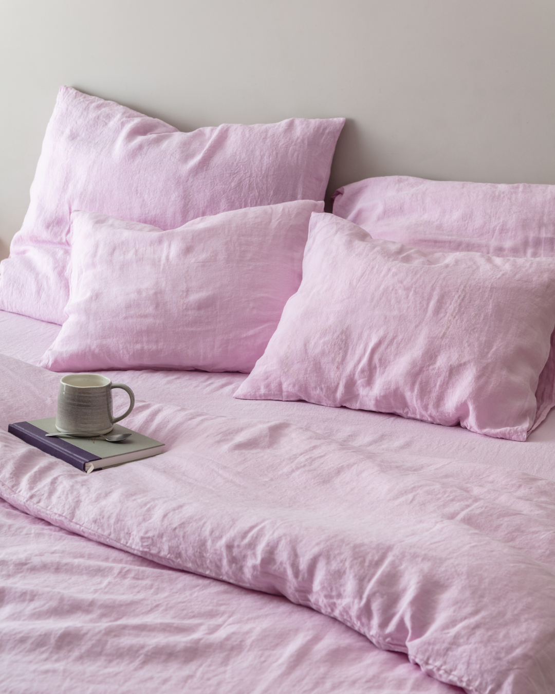 Flax Linen Duvet Cover - Lilac