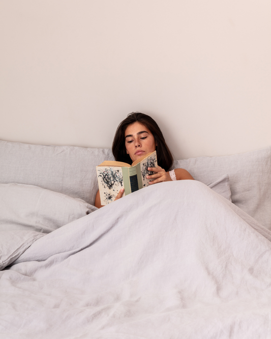 Flax Linen Duvet Cover - Stone