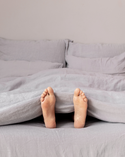 Flax Linen Duvet Cover - Stone