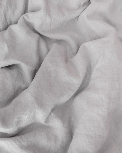 Flax Linen Duvet Cover - Stone