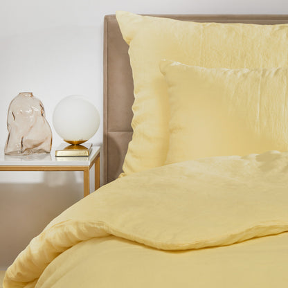 Flax Linen Duvet Cover - Sunshine