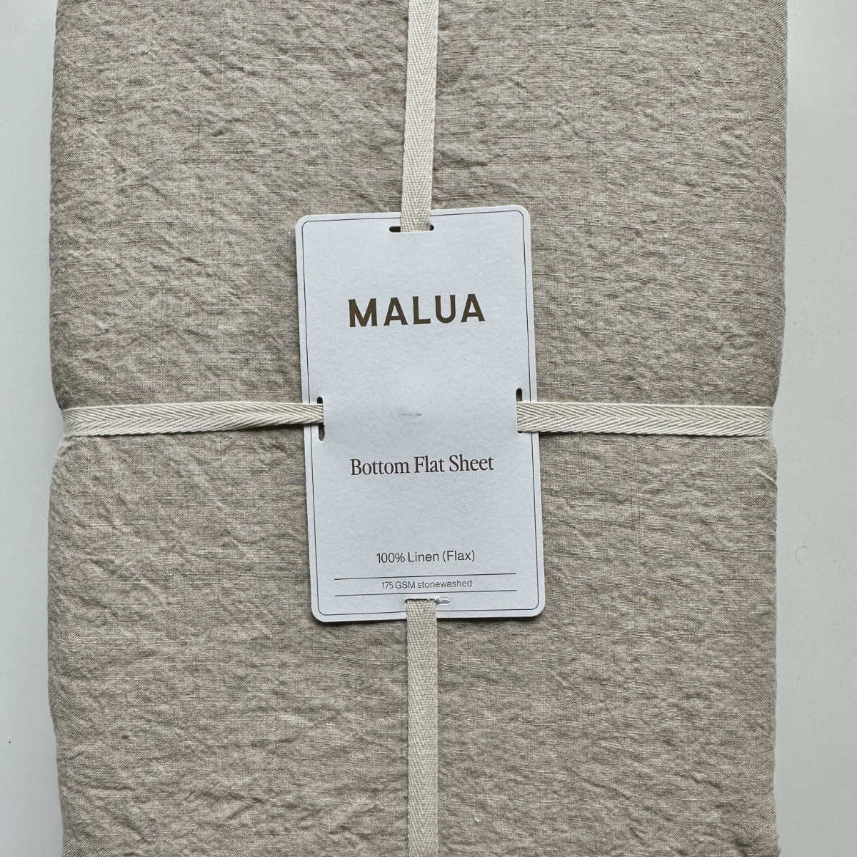 Flax Linen Bottom Flat Sheet - Natural