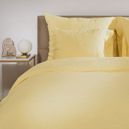 Flax Linen Duvet Cover - Sunshine