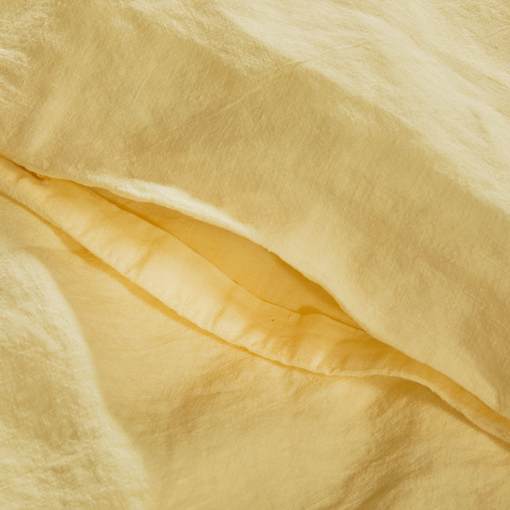 Flax Linen Duvet Cover - Sunshine