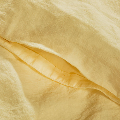Flax Linen Duvet Cover - Sunshine
