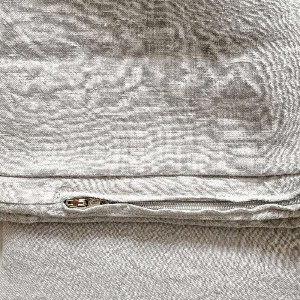 Flax Linen Duvet Cover - Stone