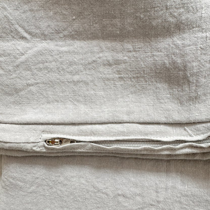 Flax Linen Duvet Cover - Stone