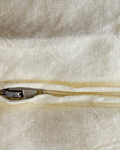 Flax Linen Duvet Cover - Butter