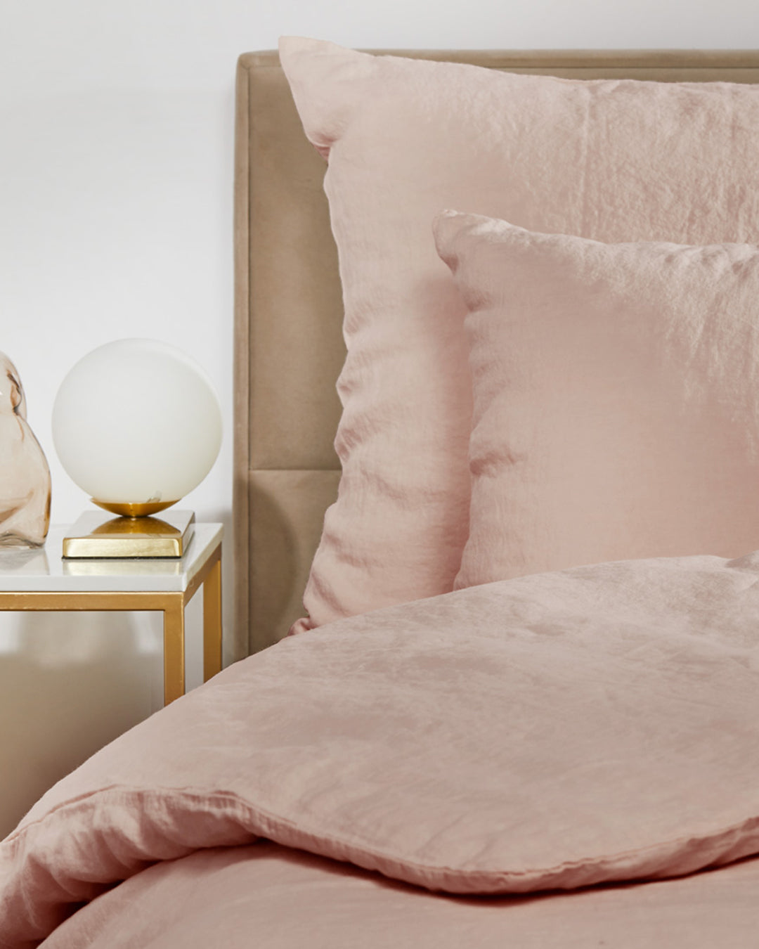 Flax Linen Pillowcase - Blush (set of 2)