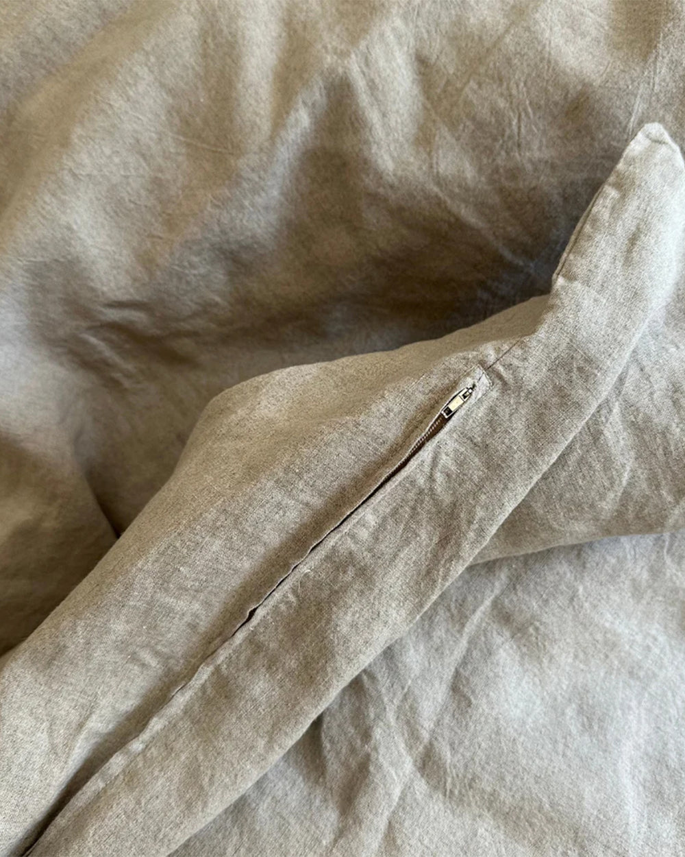 Flax Linen Duvet Cover - Natural