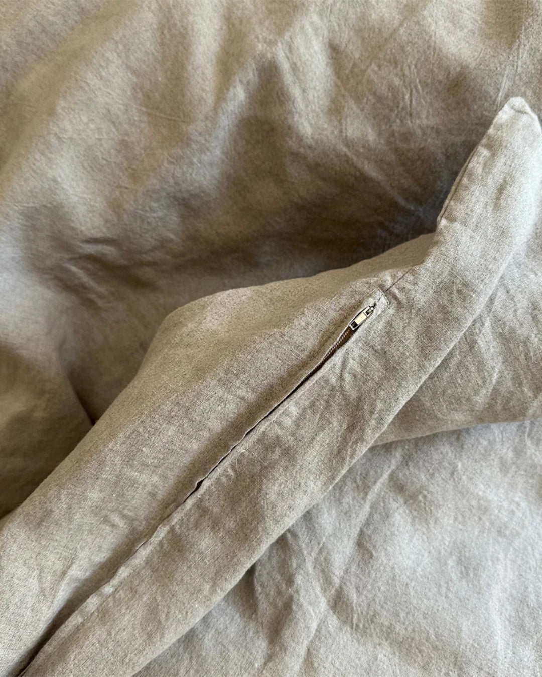 Flax Linen Duvet Cover - Natural