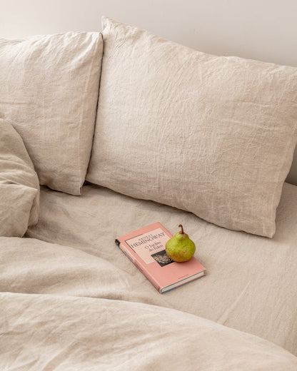 Flax Linen Pillowcase - Natural (set of 2)