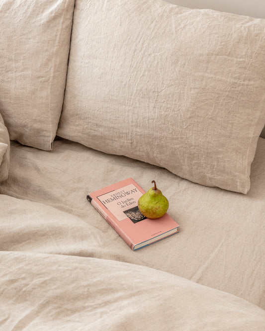 Flax Linen Fitted Sheet - Natural