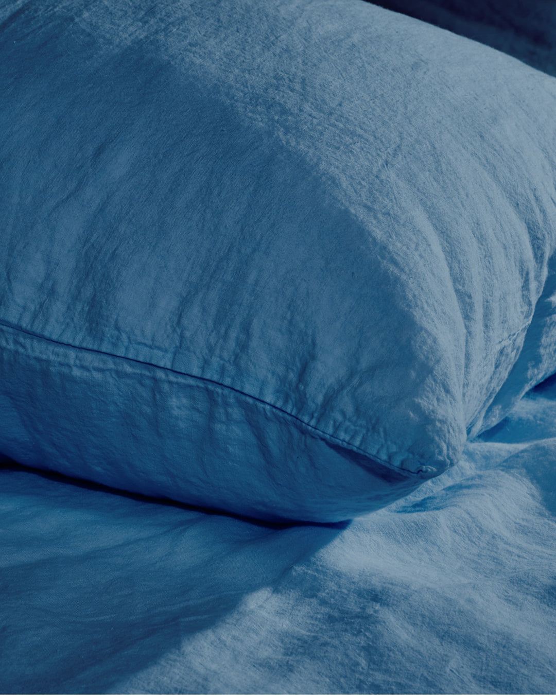 Flax Linen Pillowcase - Navy (set of 2)
