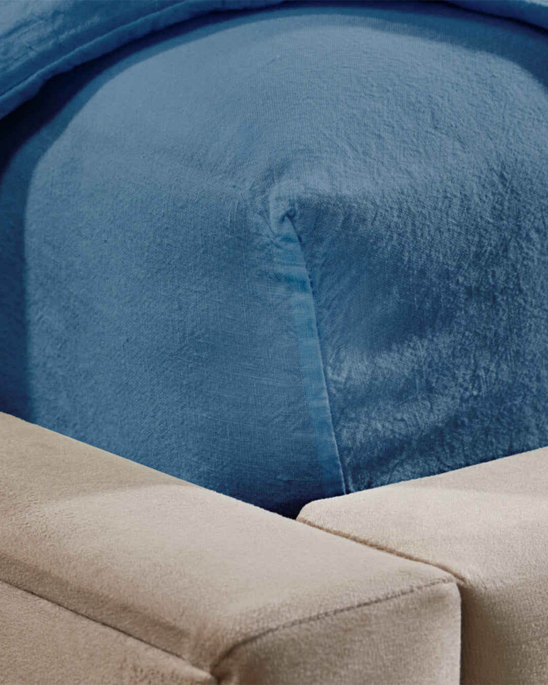 Flax Linen Fitted Sheet - Navy