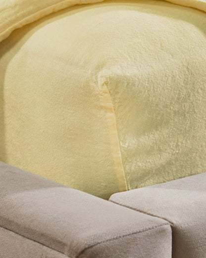 Flax Linen Fitted Sheet - Sunshine