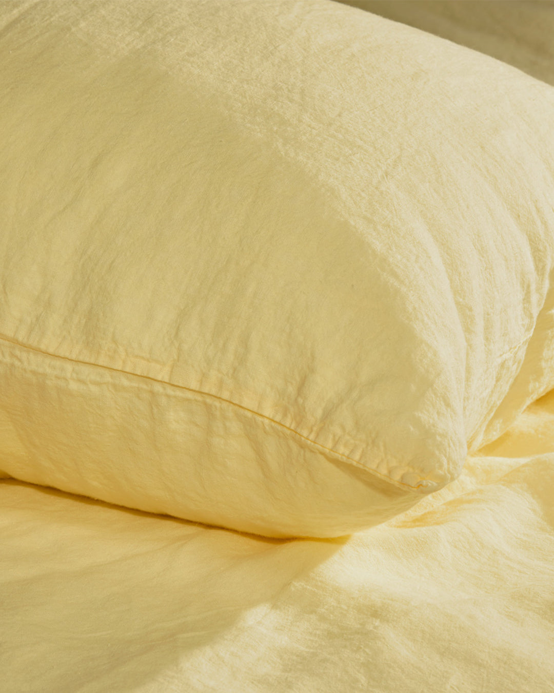 Flax Linen Pillowcase - Sunshine (set of 2)