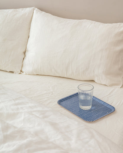 Flax Linen Fitted Sheet - Cream