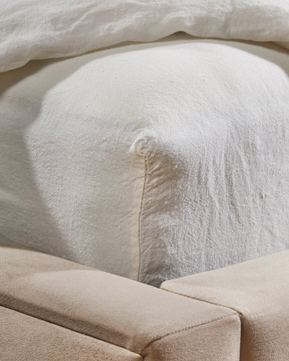 Flax Linen Fitted Sheet - Cream