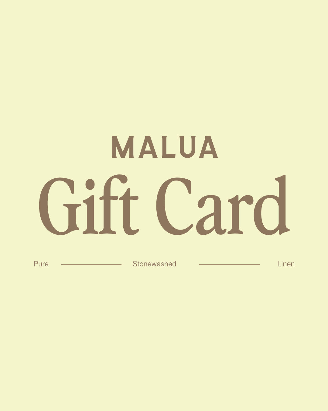 Malua Gift Card